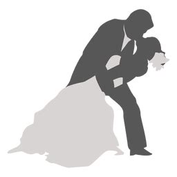 Wedding Couple Dancing Silhouette 2 PNG & SVG Design For T-Shirts