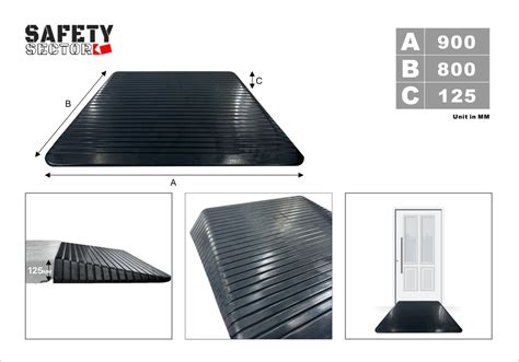 Door Threshold Ramp 125mm High