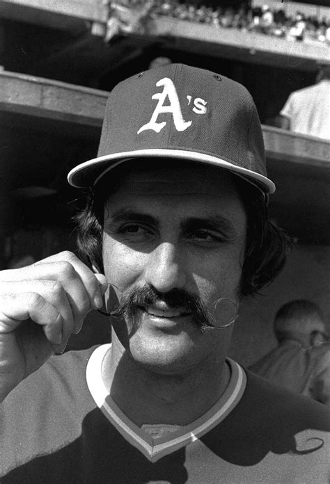 Rollie Fingers' mustache, then and now