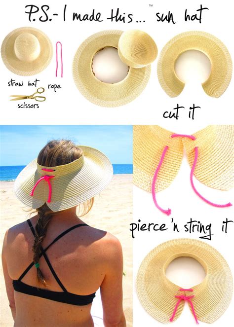 Turns your hat... into a hat! http://ift.tt/2yyAGe2 | Sun hats, Diy hat, Hats