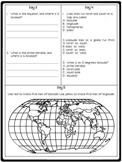 3rd Grade Social Studies Worksheets