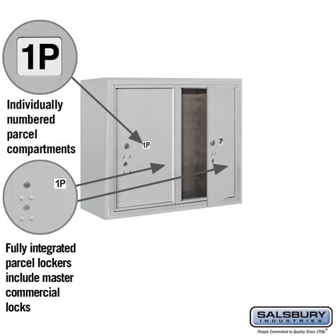 4C Package Locker Surface Mounted - Private - 2 Doors | Mailboxes.com