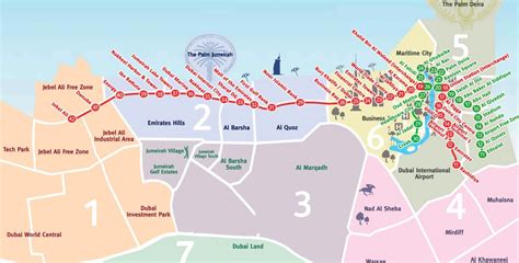 Grande mapa del metro de Dubai | Dubái | EAU (Emiratos Árabes Unidos) | Asia | Mapas del Mundo