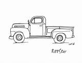 vintage truck coloring Pages  Old Pickup Truck Coloring sketch template