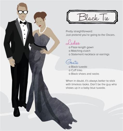 fashioninfographics: “ Via ” | Black tie dress code, Black tie attire ...