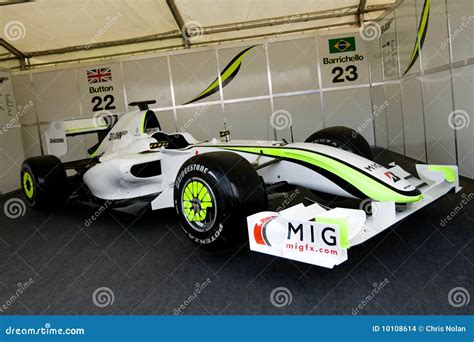 Brawn gp f1 racing car editorial stock image. Image of fibre - 10108614