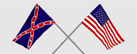 Civil war flags clipart