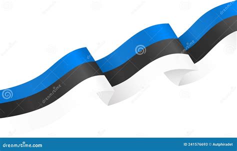 Corner Wave Estonia Flag Isolated on Png or Transparent Background,Symbol of Estonia,template ...