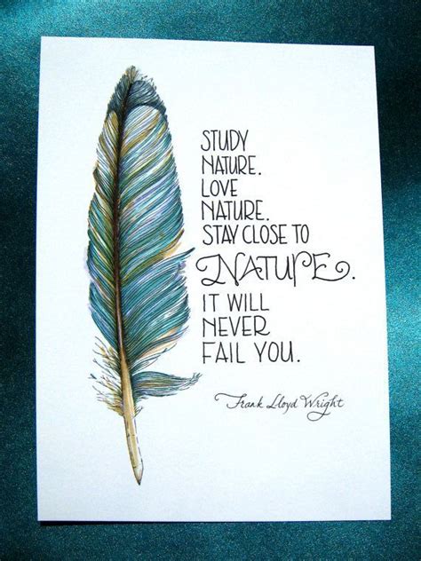 That is so true. -- Feather Art. Study Nature Love Nature Quote. Frank by PattieJansen, $10.00 ...