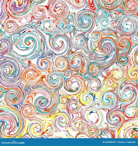 Abstract Rainbow Curved Stripes Color Line Art Swirl Pattern Vector Background Stock Vector ...