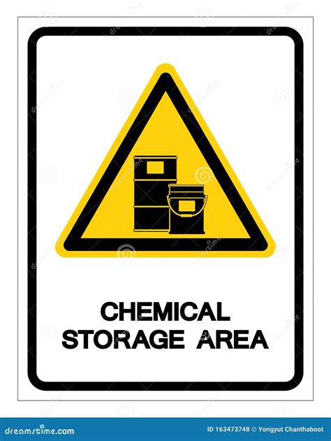 Chemical Storage Area Symbol, Vector Illustration, Isolate on White Background Label. EPS10 ...