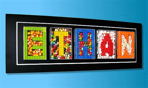 If It's Hip, It's Here (Archives): Custom Candy and Lego Letters Make For Some Sweet Wall Decor.