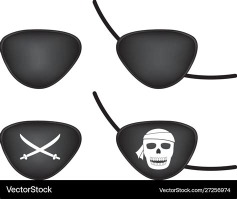 Pirate eye patch Royalty Free Vector Image - VectorStock