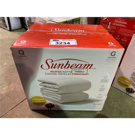 SUNBEAM QUEEN SIZE HEATED MATTRESS PAD - Able Auctions