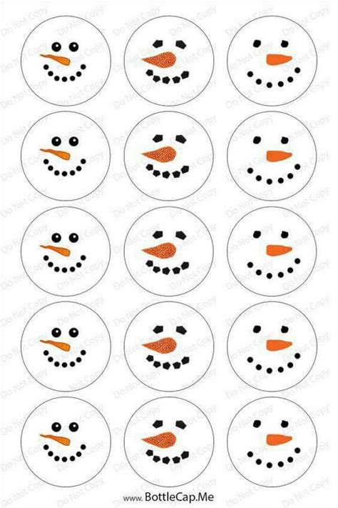 Snowman Face Pattern