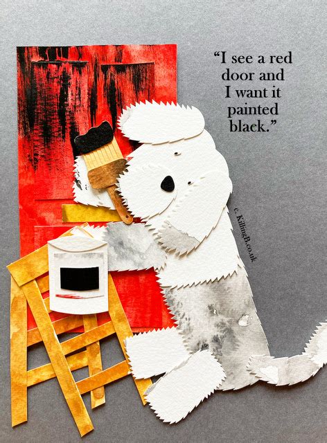 Dulux Dog 'Paint it Black' - Greetings Cards & Personalised Stationery : Killing B