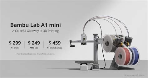 Bambu Lab、マルチカラー対応FFF方式3Dプリンター「A1 mini」を発表 | fabcross