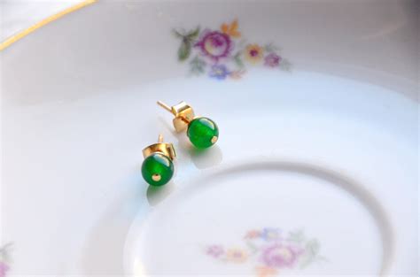 Green Jewelry, Gemstone Jewelry, Jewelry Set With Gems Studs and a ...