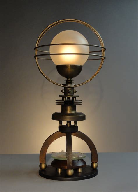 Sculpture : "Petite Cosmo Astronomical Steampunk Table Lamp" (Original art by Art Donovan)