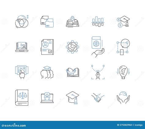 Behavioral Economics Line Icons Collection. Incentives, Irrationality ...