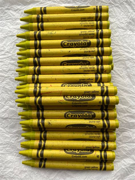 Yellow Green Crayon