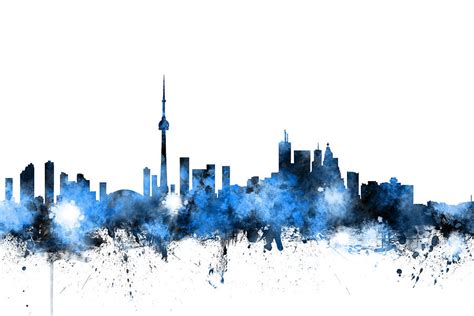 Toronto Canada Skyline Digital Art by Michael Tompsett - Fine Art America