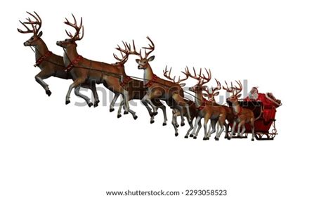 Santa Claus Sleigh Ready Deliver Presents Stock Photo 2293058523 ...