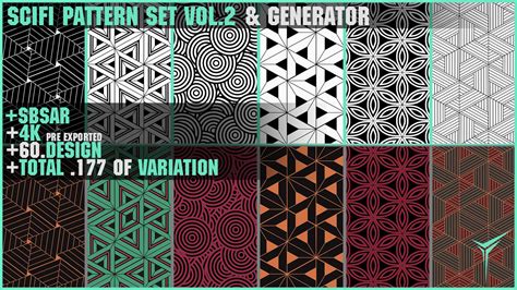 ArtStation - +60 SCIFI PATTERN SET VOL.2 & GENERATOR | Resources