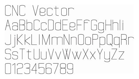 Vector single line font - markopm