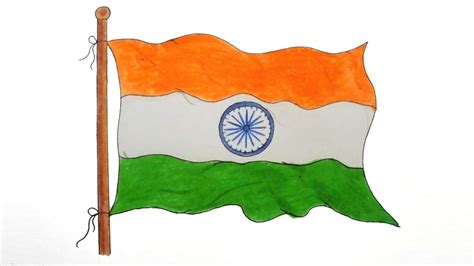 Indian Flag Drawing