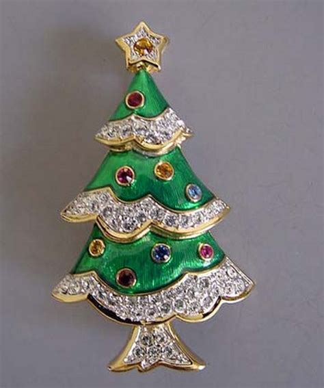 Christmas Tree Brooches