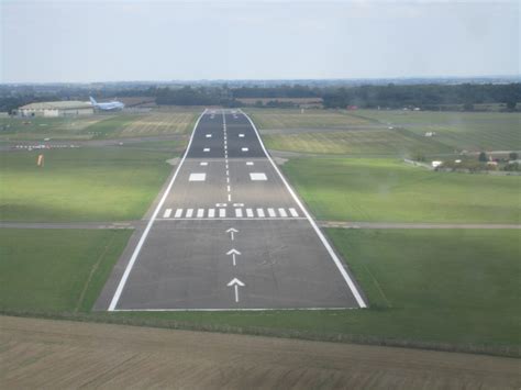 Runway Line Marking, Cotswold Airport, UK - Roadgrip