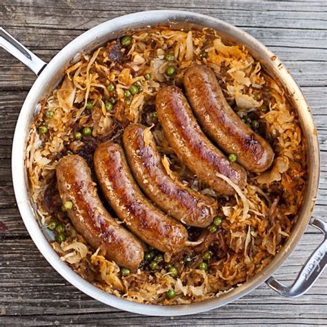 Beer Bratwurst with Caramelized Sauerkraut – German Culture