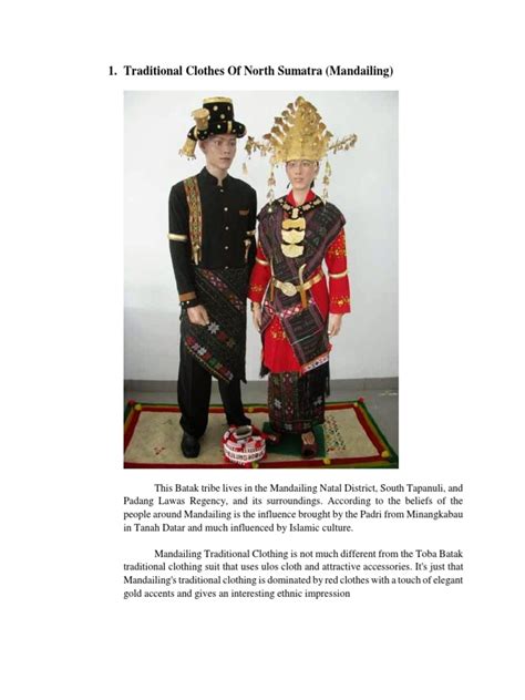 Traditional Clothes of North Sumatra (Mandailing) | PDF | Indonesia | Indonesian People