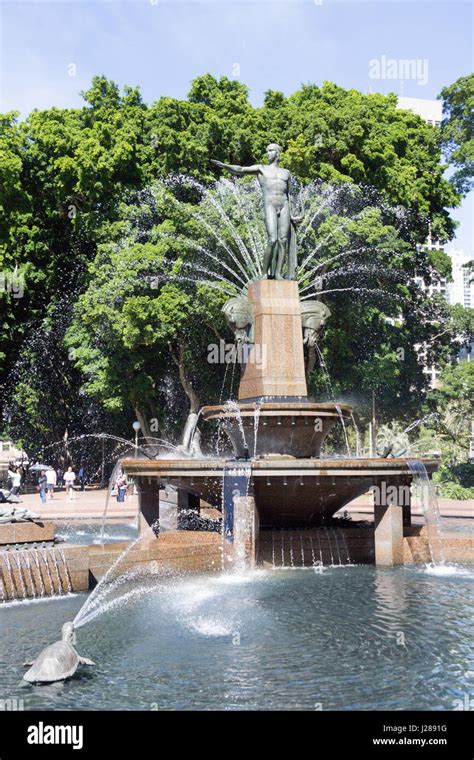 The Archibald fountain, Hyde Park, Sydney, New South Wales, Australia ...