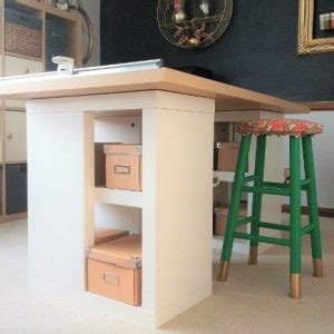 Craft Room Work Table - DIY Inspired