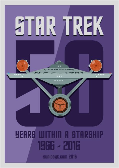 Star Trek 50th Anniversary Posters on Behance