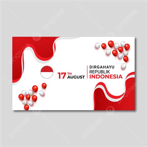 Background Template Spanduk Bendera Indonesia Yang Dinamis, Indonesia, Senang, Hari Kemerdekaan ...