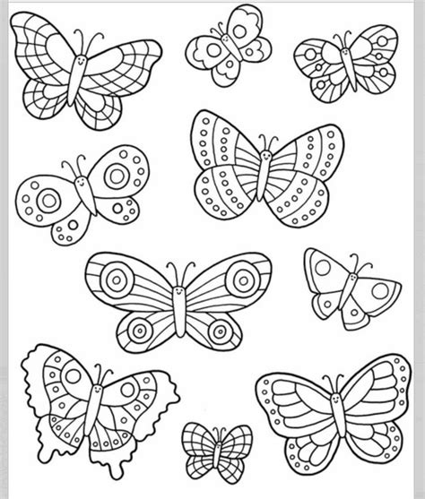 Easy to draw | Butterfly coloring page, Butterfly template, Embroidery patterns