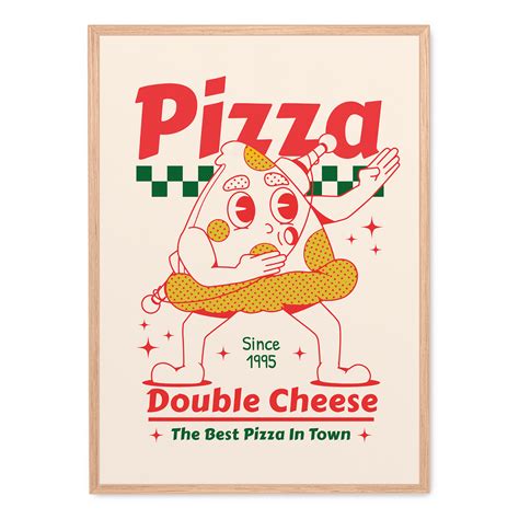 Pizza Double Cheese poster | Postera.art