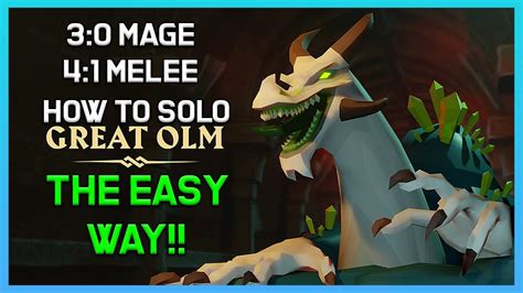 OSRS Quick Guide - 3:0 mage and 4:1 melee Solo Olm - YouTube