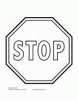 Free Printable Stop Sign Coloring Page Pages sketch template