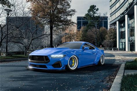 2024 Ford Mustang GT Squats on Forged Wheels, Adopts the Wide Liberty Walk Spirit - autoevolution