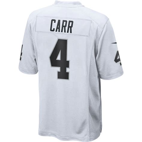 Mens Las Vegas Raiders Derek Carr Nike White Game Jersey