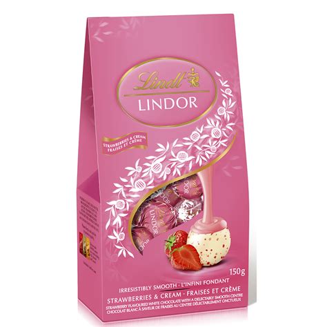 Lindt Lindor Strawberries & Cream Chocolate - 150g