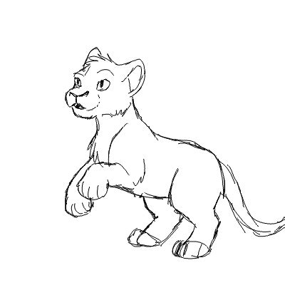 Lion Cub Drawing at GetDrawings | Free download