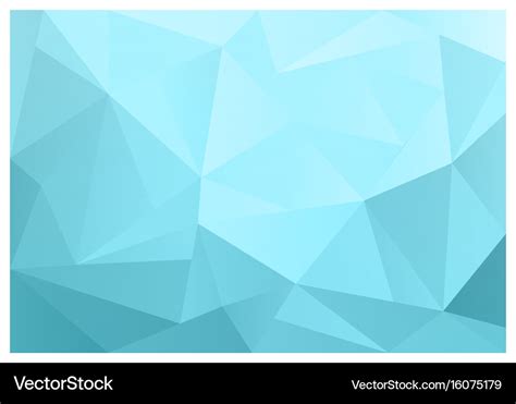 Light blue triangle background design geometric Vector Image