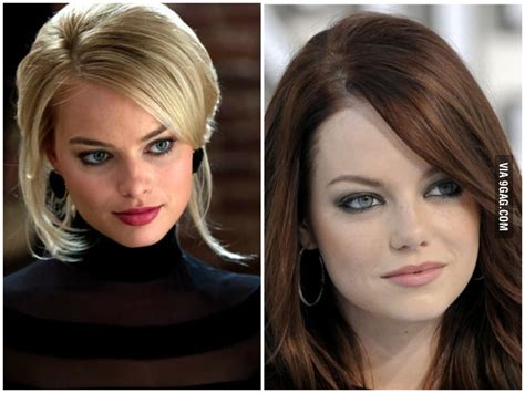 Am I the only one who thinks Margot Robbie and Emma Stone look alike? - 9GAG