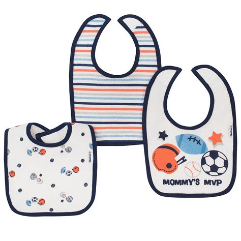 3 Pack Baby Sports Dribbler Bibs – babyfans