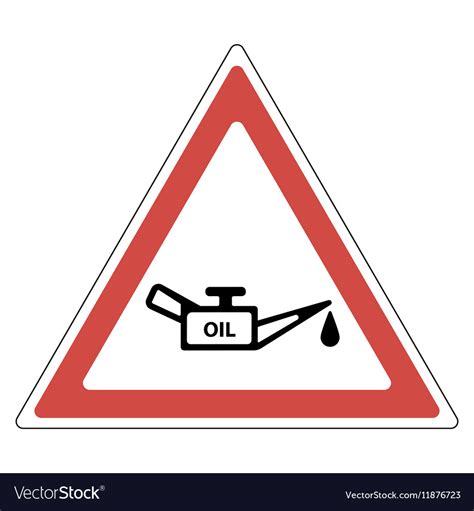 Sign oil change Royalty Free Vector Image - VectorStock